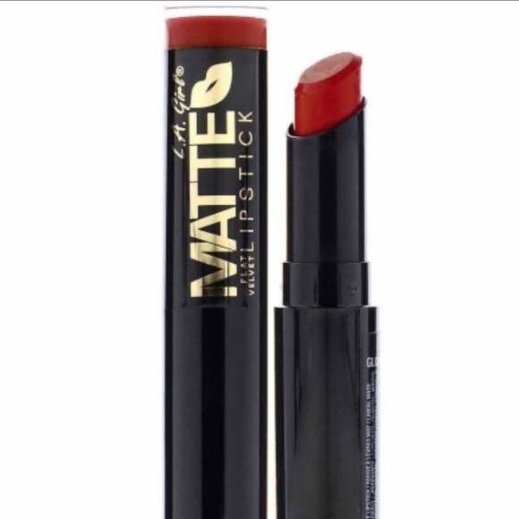 🍓 LA Girl Matte Flat Velvet Lipstick - Bite Me NIP - Picture 2 of 3